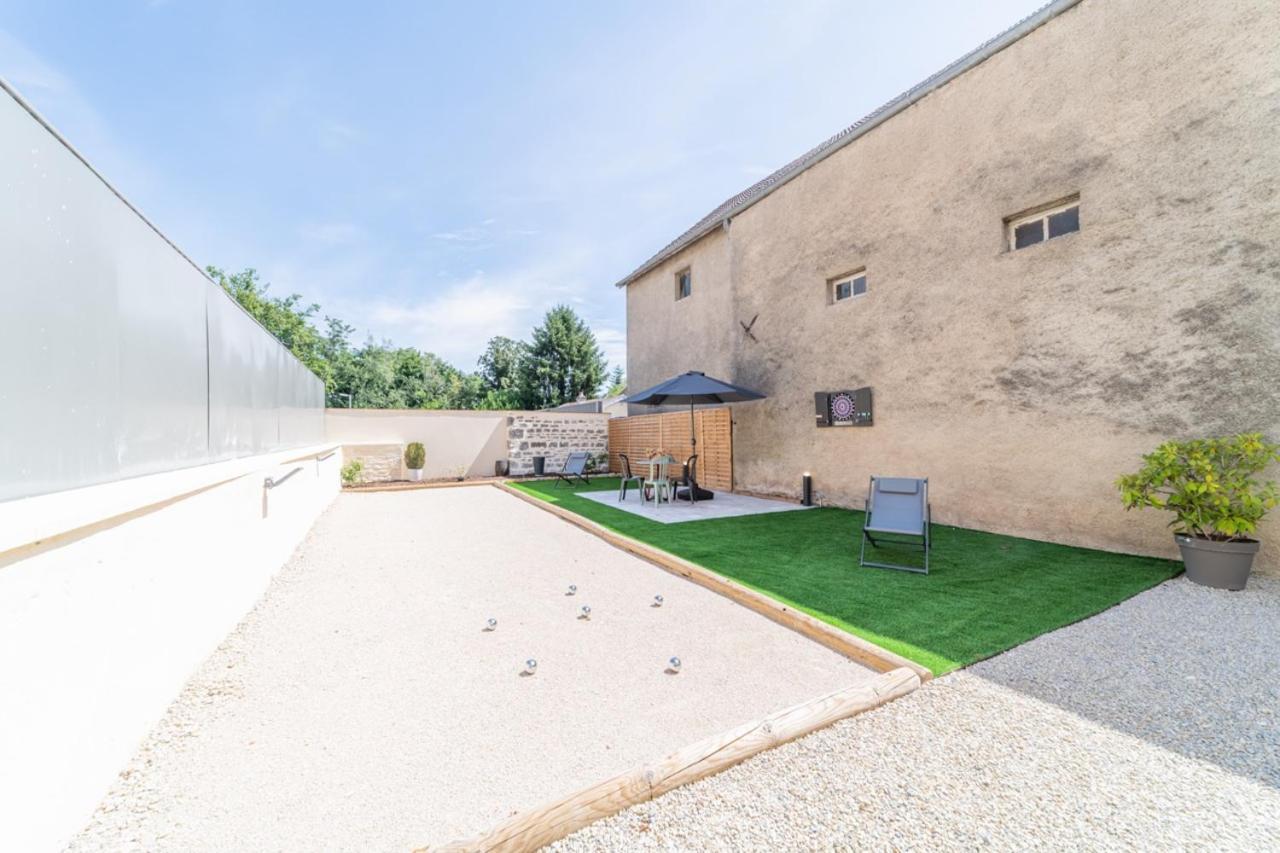Cote Cour, 3 Chambres, Terrasses, Jardin Prive Avec Terrain De Petanque, Cave Voutee Corgoloin Kültér fotó